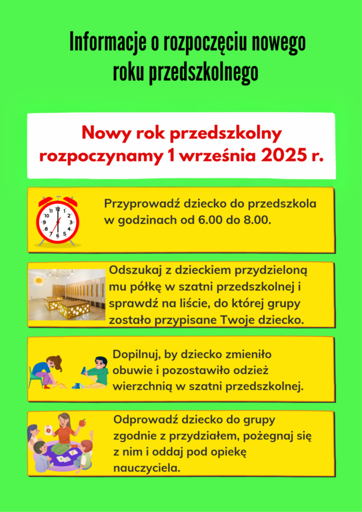 Rok przedszkolny 2025/2026